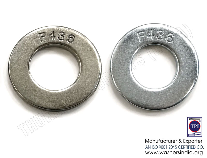 ASTM F436 Flat Washers Zinc Plated Manufacturers Exporters Suppliers in India Ludhiana